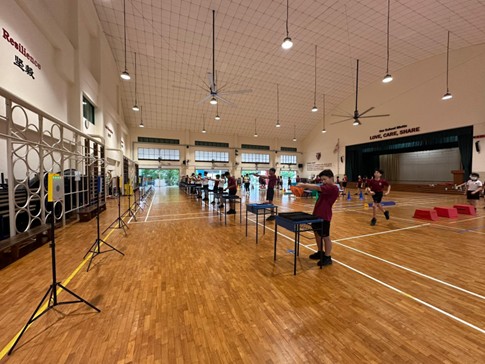 Our Primary 6 students  (Laser Shooting)